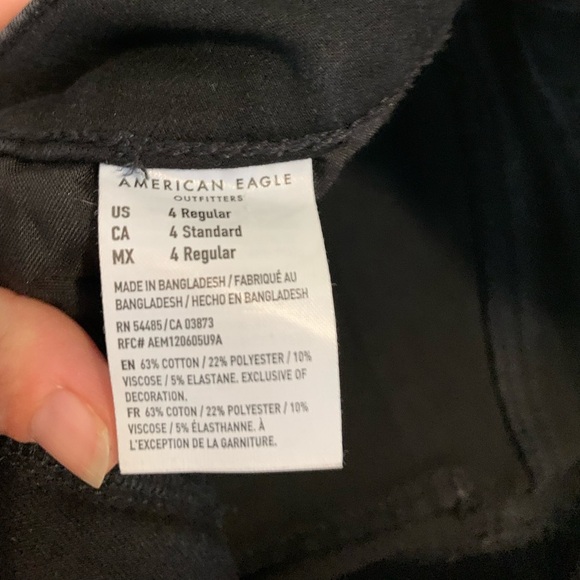 American Eagle Outfitters The Dream Jean Black Skinny Jeans Size 4 - Picture 7 of 8